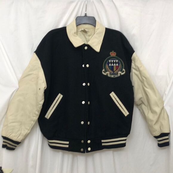 Vintage The Limited Leather Bomber Jacket M/L - Picture 1 of 8